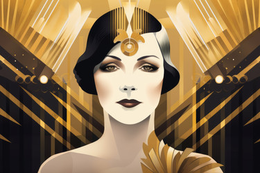 Красота женского портрета Artdeco. Генерировать искусственный интеллект - yliv