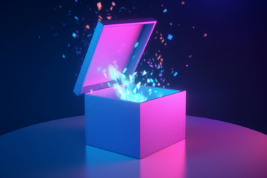 Волшебная подарочная коробка конфетти. Генерировать искусственный интеллект - yliv