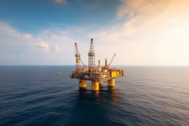 Морская нефтяная платформа. Генерировать искусственный интеллект - yliv