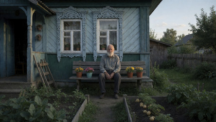 Безмятежный вечер в деревенском доме - Vvicca