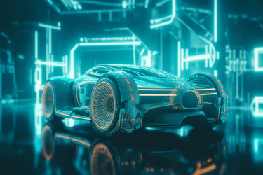 Футуристический автомобиль-транспортное средство. Генерировать искусственный интеллект - yliv