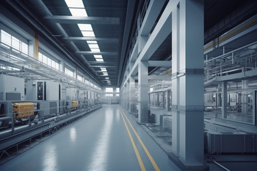 Industrial hall equipment. Work production. Generate Ai - yliv