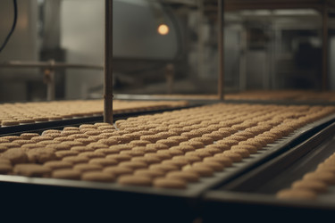 Фабрика печенья. Продукция хлебопекарной промышленности. Генерировать искусственный интеллект - yliv