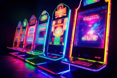 Игровой автомат Neon casino. Победитель денежной ставки. Генерировать искусственный интеллект - yliv