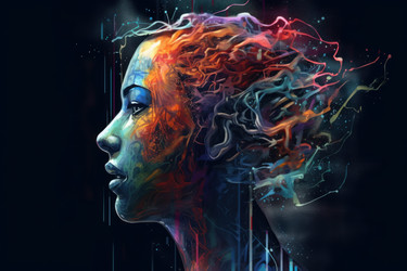 Яркое психическое здоровье. Женский разум. Вымышленный человек. Генерировать искусственный интеллект - yliv