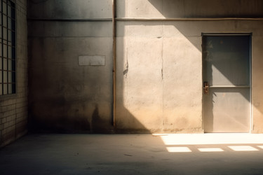 Industrial door. Industrial prison security. Generate Ai - yliv