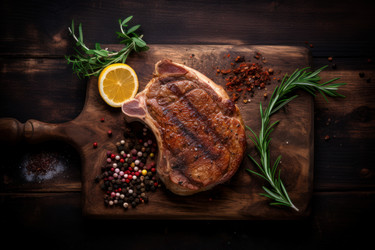 Стейк из мяса. генерировать искусственный интеллект - yliv