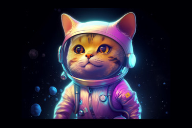 Улыбающийся кот в космическом скафандре. Искусство любви к животным - yliv