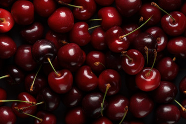 Фон из свежих вишен. Летняя сладкая природа. Генерировать искусственный интеллект - yliv