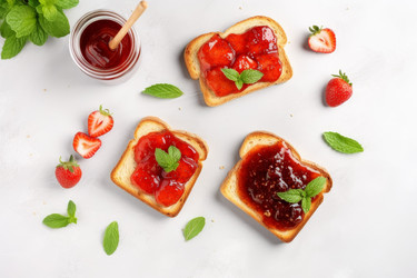 Тосты с вкусным джемом. Генерировать искусственный интеллект - yliv