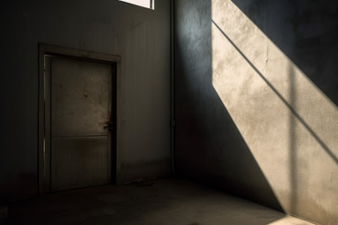 Jail industrial door. Generate Ai - yliv