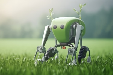 Robotic farmers concept. Generate Ai - yliv