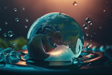 Земной мир внутри капли воды. Генерировать искусственный интеллект - yliv