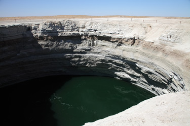 Газовый кратер Дарваза, пустыня Каракумы, Туркменистан - EOS_Canon