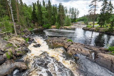 Водопад ахвенкоски в карелии - gumbao