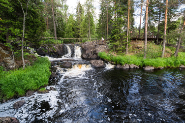 Водопад ахвенкоски в карелии - gumbao