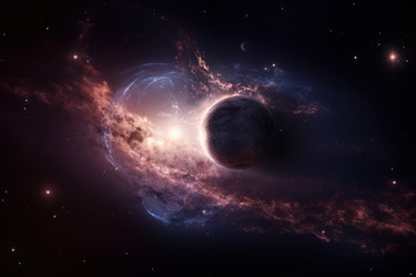 Birth universe space way. Generate Ai - yliv