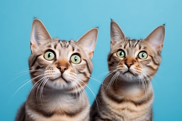Забавные удивленные кошки. Кошачий котенок. Генерировать искусственный интеллект - yliv