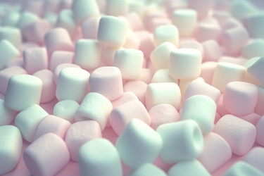 Зефирный фон. Мягкая конфетная еда. Генерировать искусственный интеллект - yliv