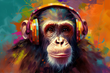 Цветомузыка в наушниках Monkey. Генерировать искусственный интеллект - yliv