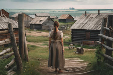 Русская женская мода старой деревни. Деревенский стиль. Генерировать искусственный интеллект - yliv