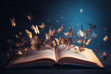 Откройте волшебную книгу "Бабочка". Школьная история. Генерировать искусственный интеллект - yliv