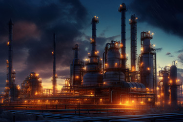 Мощность завода по производству нефти. Генерировать искусственный интеллект - yliv