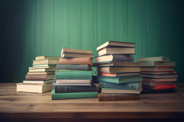 Книги деревянным столом. Создать ИИ - yliv