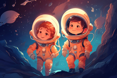 Детский космический мультфильм. Генерировать искусственный интеллект - yliv