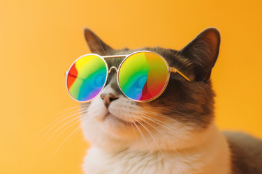 Стильные солнцезащитные очки Cat. Любимое видение. Генерировать искусственный интеллект - yliv