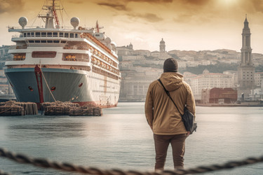 Лицо морского порта. Лодка "Галата". Генерировать искусственный интеллект - yliv