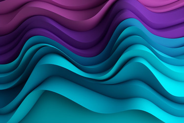 Разноцветная бумага с фиолетово-бирюзовой волной. Генерировать искусственный интеллект - yliv