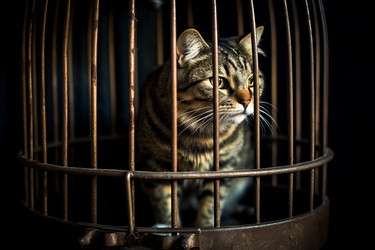 В клетке кот. Генерировать искусственный интеллект - yliv