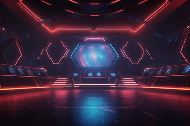 Фон киберспортивного макета. Генерировать искусственный интеллект - yliv
