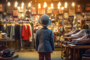 Продавец детского розничного рынка. Генерировать искусственный интеллект - yliv