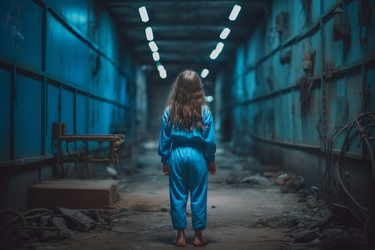 Современная девушка в подземном бункере. Генерировать искусственный интеллект - yliv
