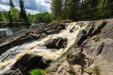 Водопад ахвенкоски в карелии - gumbao