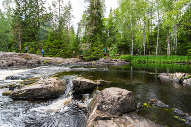Водопад ахвенкоски в карелии - gumbao