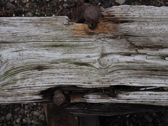 Остов лодки на берегу. Сахалин. The wreck of a boat on the shore. Sakhalin.(marka) - marka