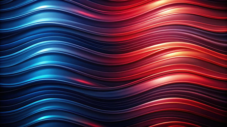 Плавные преломленные волны в темно-синих и красных оттенках, порождающие AI - RomanZ
