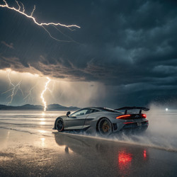 Динамичные гонки McLaren на фоне драматического шторма С использованием искусственного интеллекта - RomanZ