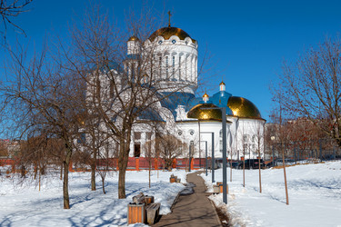 Церковь Собора Московских Святых в Бибиреве зимним днем. Москва - kostya6969