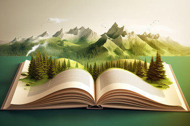 Книга "Природа горных деревьев". Генерировать искусственный интеллект - yliv