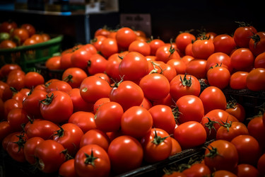 Предыстория продажи помидоров. Продукты питания на рынке. Генерировать искусственный интеллект - yliv