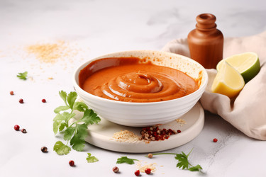 Смешайте в миске соус чипотле. Натуральный пряный вкус. Генерировать искусственный интеллект - yliv