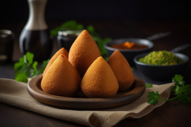 Закусочный ресторан Coxinha. Вечеринка зажарилась. Генерировать искусственный интеллект - yliv
