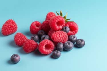 Десерт из спелой черники и малины. Витаминно-вкусное блюдо. Генерировать искусственный интеллект - yliv
