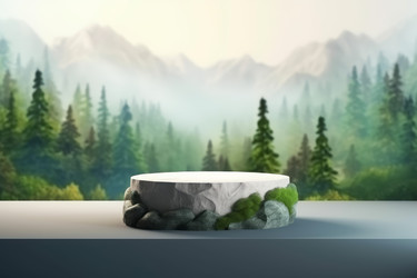 Небольшой каменный подиум. Генерировать искусственный интеллект - yliv