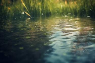 Вода в пруду спокойная. Генерировать искусственный интеллект - yliv