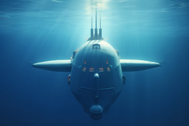 Подводная лодка под водой. Генерировать искусственный интеллект - yliv